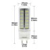 10W AC100V-277V G12 LED Tubular Single Ended Light Bulb Dimmable 360°