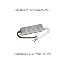 10W DC12V LED Transformer Power Supply  Waterproof IP67