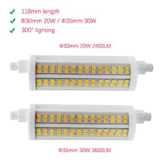 20W 30W 118mm 300° Bright R7s LED Linear Bulb Lights Dimmable Φ35/35mm