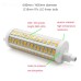 20W 30W 118mm 300° Bright R7s LED Linear Bulb Lights Dimmable Φ35/35mm