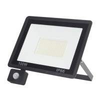 10W 20W 30W 50W 100W 150W 200W Slim LED Floodlight with PIR Motion Sensor IP65