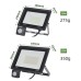 10W 20W 30W 50W 100W 150W 200W Slim LED Floodlight with PIR Motion Sensor IP65