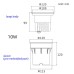 10W AC220V CREE COB LED Inground Light Uplight 2700K, 3000K, 4000K, 6000K IP67